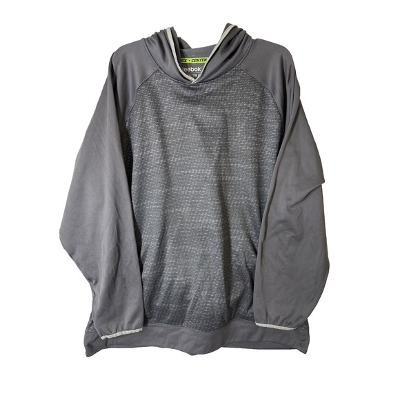 Reebok NHL Hoodie Mens 2XL Center Ice Collection Speedwick Gray Pullover - Picture 1 of 8
